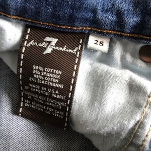 7 for all mankind cropped jeans